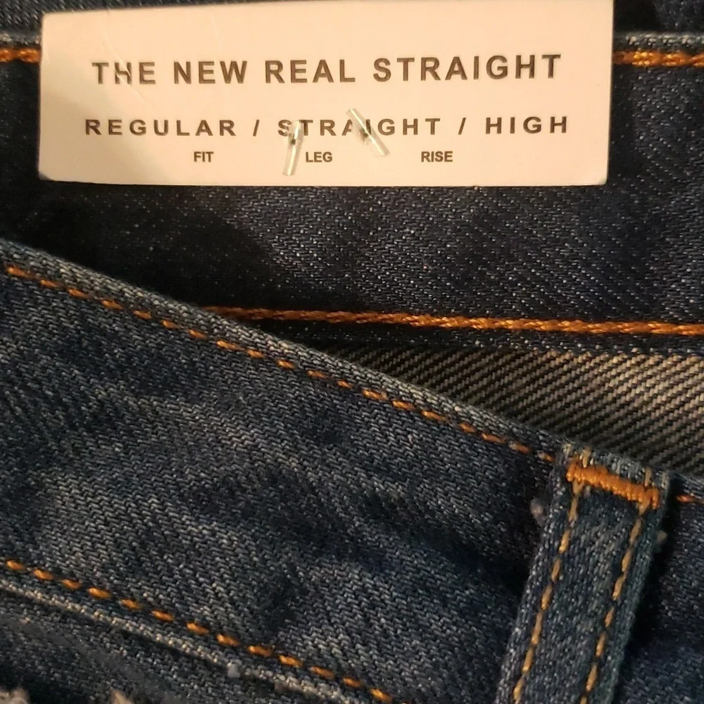 ZARA WOMAN THE REAL STRAIGHT HIGH RISE JEAN - Picture 9 of 12